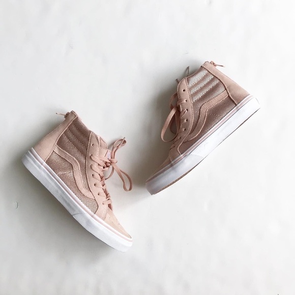 Vans NWOT SK8 high top blush sneakers size 4 youth